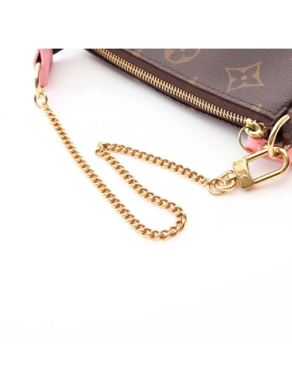 Louis Vuitton Handbag Mini Pochette Accessory Soir Porter Line Canvas Leather